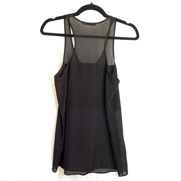 T by Alexander Wang black silk tank top - Picture 5 of 7